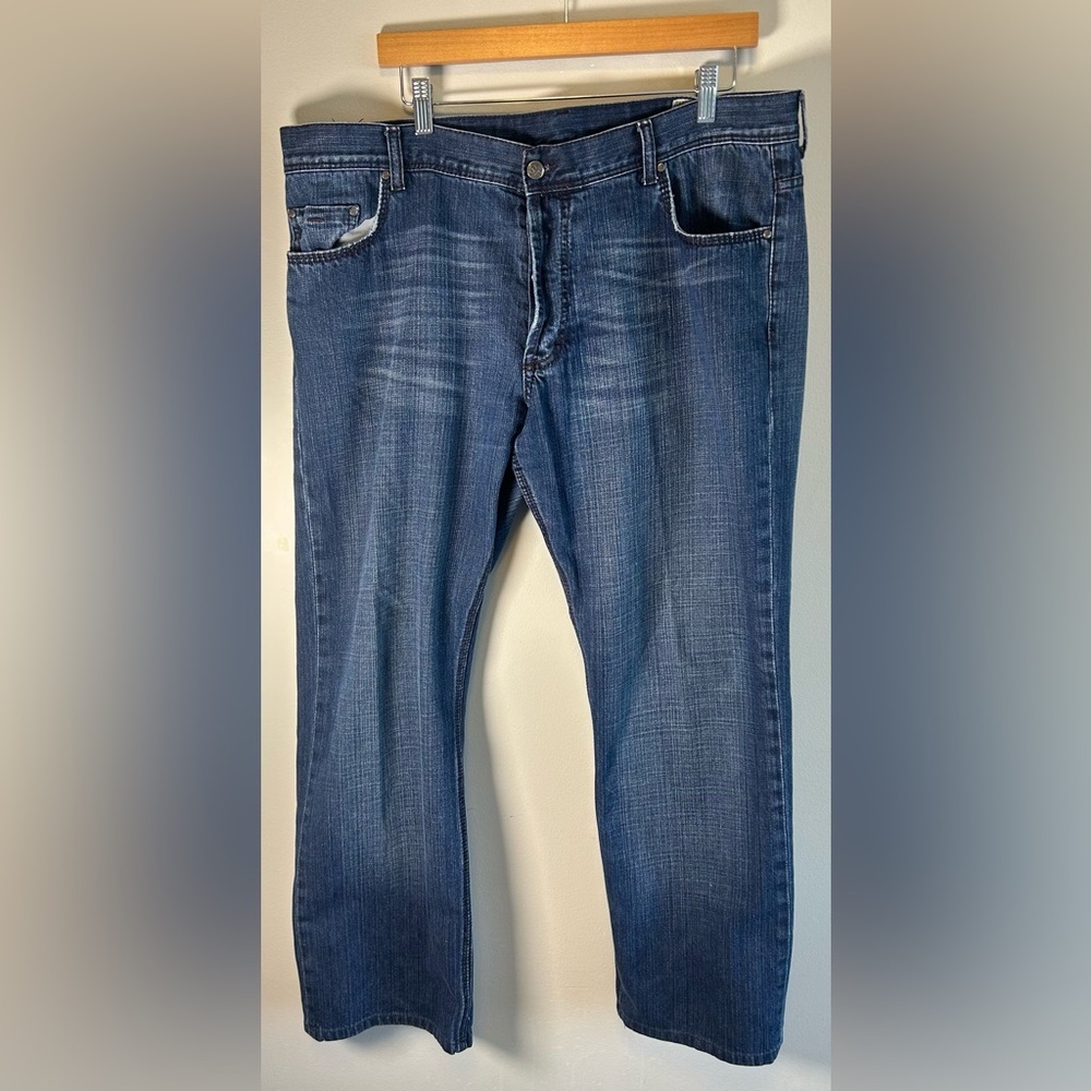 GF Ferre Mens Denim Straight Comfort Italian Jeans Size 42X30 Gianfranco Ferre